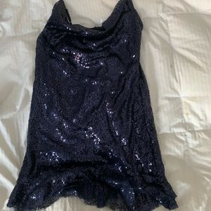 Lucy in the sky Josie iridescent sequence slip dress